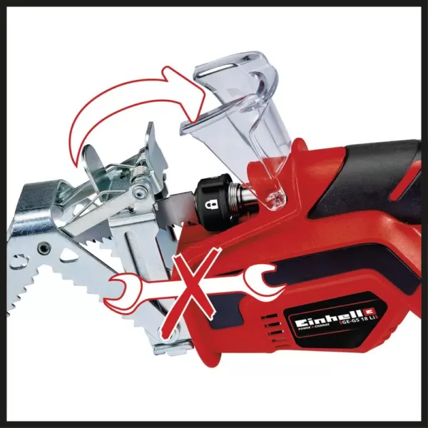 Einhell PXC 18-Volt Cordless 6 in. 2,800-RPM Tree Pruning Saw, 3.5 in. Cutting Diameter Kit (w/ 3.0-Ah Battery + Fast Charger)