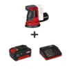 Einhell 18-Volt Power X-Change Cordless 5 in. Random Orbital Sander Kit with 3.0 Ah Battery and Fast Charger