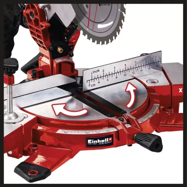 Einhell PXC 18-Volt Cordless 8.5 in. 3,000-RPM Compound Single-Bevel Miter Saw (Tool Only)