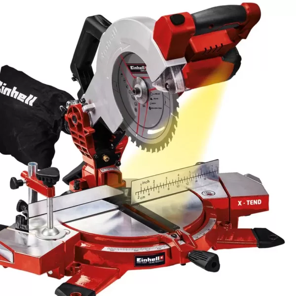Einhell PXC 18-Volt Cordless 8.5 in. 3,000-RPM Compound Single-Bevel Miter Saw Kit (w/ 3.0-Ah Battery and Fast Charger)