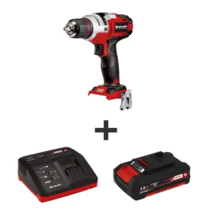 Einhell PXC 18-Volt Cordless 1400 RPM Brushed Motor Drill/Driver Kit w/1/2in. Keyless Chuck(w/ 2.0-Ah Battery Plus Fast Charger)