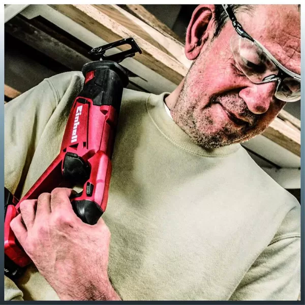 Einhell PXC 18-Volt Cordless 2600-SPM Reciprocating Saw, 1 in. Stroke Length, w/ 6 in. Wood Saw Blade (Tool Only)