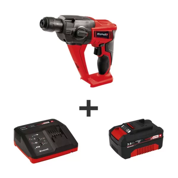 Einhell PXC 18-Volt Cordless 1/2 in. 1100-RPM Rotary Hammer Drill Kit w/ Variable Speed (w/ 3.0-Ah Battery and Fast Charger)