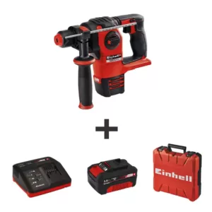 Einhell PXC 18-Volt Cordless 3/4 in. Brushless 1200-RPM Rotary Hammer Kit w/Variable Speed (w/ 3.0-Ah Battery and Fast Charger)