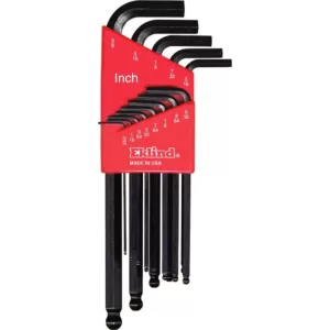 Eklind Long Series Ball-Hex-L Key Set with Holder Sizes0.050 in. to  3/8 in. (13-Piece)