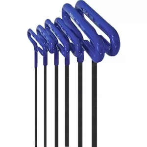 Eklind 6 in. Series Cushion Grip Hex T-Key Set with Pouch Size 2 mm to 6 mm (6-Piece)
