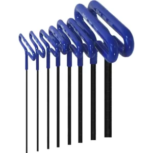 Eklind 6 in. Series Cushion Grip Hex T-Key Set with Pouch Size 2 mm to 10 mm (8-Piece)