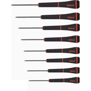 Eklind Ball-Hex Series PSD Precision Screwdriver Set with Pouch Sizes 0.050 in. to 5/32 in. (8-Piece)