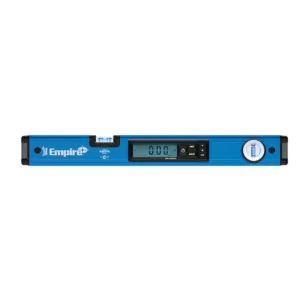 Empire 24 in. Digital Box Level with Case and 8 in. Magnetic Torpedo Level and Rafter Square in True Blue