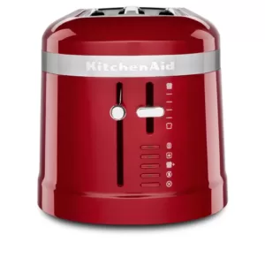 KitchenAid 4-Slice Empire Red Long Slot Toaster with High-Lift Lever