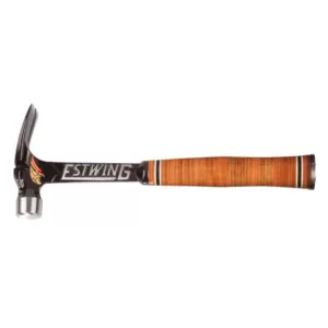 Estwing 15 oz. Leather Gripped Claw Hammer with Ultra Short Handle