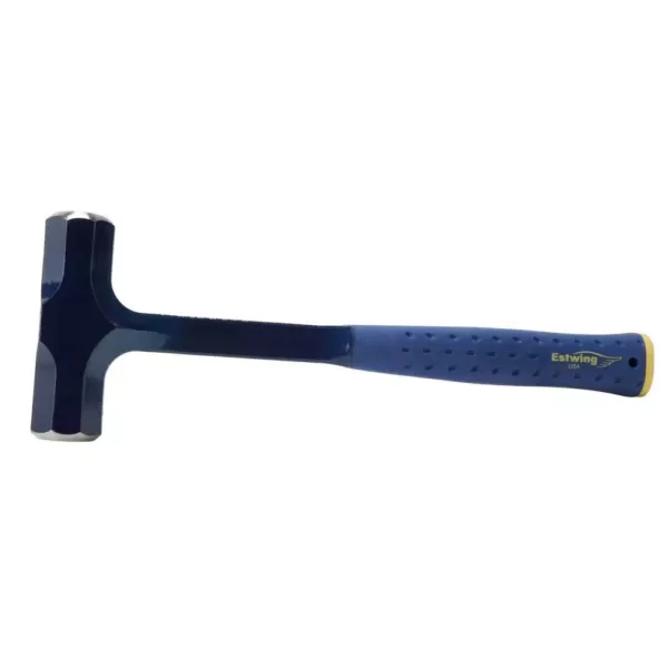 Estwing 48 oz. Solid Steel Engineers Hammer with Blue Nylon Vinyl Grip and End Cap