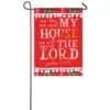 Evergreen 18 in. x 12.5 in. Serve the Lord Garden Linen Flag
