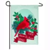 Evergreen 18 in. x 12.5 in. Heaven and Nature Cardinal Garden Linen Flag