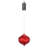 Evergreen 6 in. Red Shatterproof LED Teardrop Outdoor Safe Battery Operated Christmas Ornament