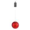 Evergreen 6 in. Red Shatterproof LED Ball Outdoor Safe Battery Operated Christmas Ornament
