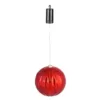 Evergreen 8 in. Red Shatterproof LED Ball Outdoor Safe Battery Operated Christmas Ornament
