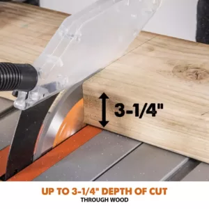 Evolution Power Tools 15 Amp 10 in. Table Saw with Multi-Material 24-T Blade