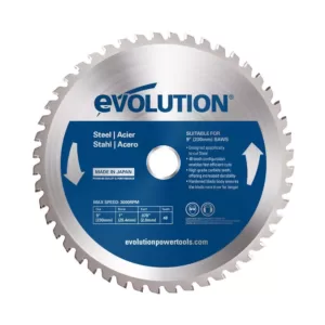 Evolution Power Tools 9 in. 48-Teeth Mild Steel Cutting Saw Blade
