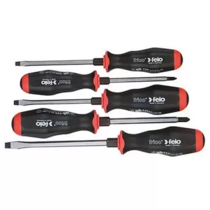 Felo Slotted and Phillips Screwdriver Set (5-Piece)