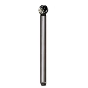 Foredom 3/16 in. Sphere High Speed Steel Fluted Bur with 1/8 in. Dia Shank