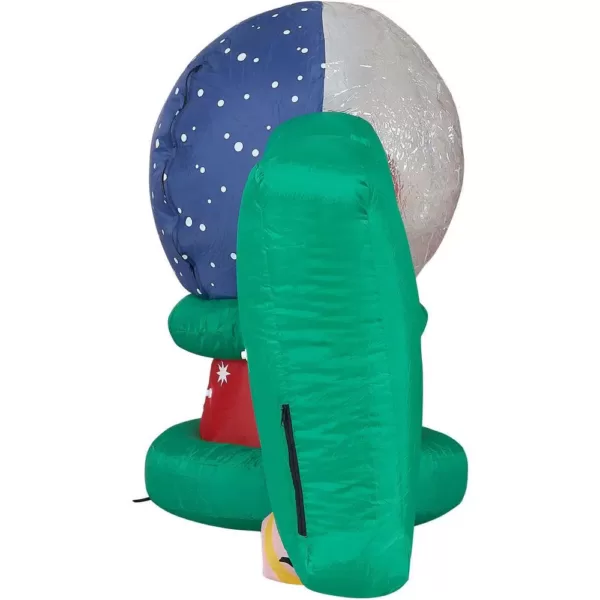 Fraser Hill Farm 8 ft. NOEL Snow Globe Christmas Inflatable with Lights