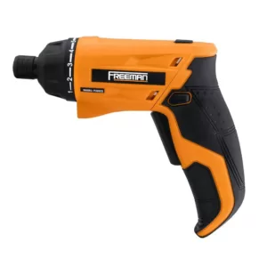 Freeman 3.6-Volt Lithium-Ion Cordless 1/4 in. Rechargeable Electric Screwdriver with Charger, Hex Bits, and Case