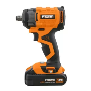 Freeman 20-Volt Brushless and Cordless 1/2 in. Impact Wrench with Case
