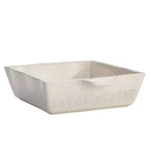 Ayesha Curry Home Collection 8 in. x 8 in. French Vanilla Ceramic Square Baker