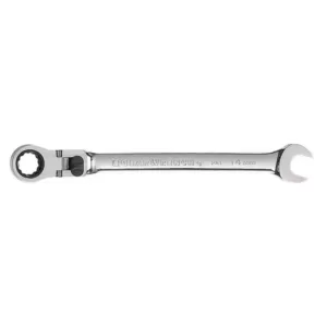 GEARWRENCH 14 mm XL Locking Flex-Head Ratcheting Combination Wrench
