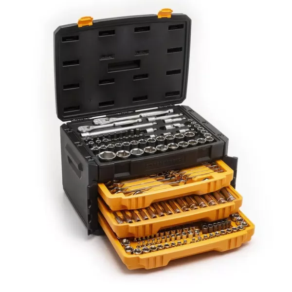 GEARWRENCH 6-Point Mechanics Tool Set in 3-Drawer Storage Box (243-Piece)