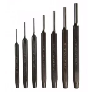 GEARWRENCH Steel Tool Pin Punch Set (7-Piece)