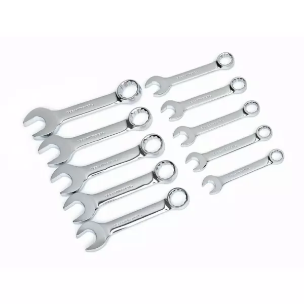 GEARWRENCH Metric Stubby Combination Non-Ratcheting Wrench Set (10-Piece)