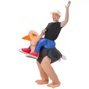 Gemmy Adult Inflatable Ollie Ostrich Costume