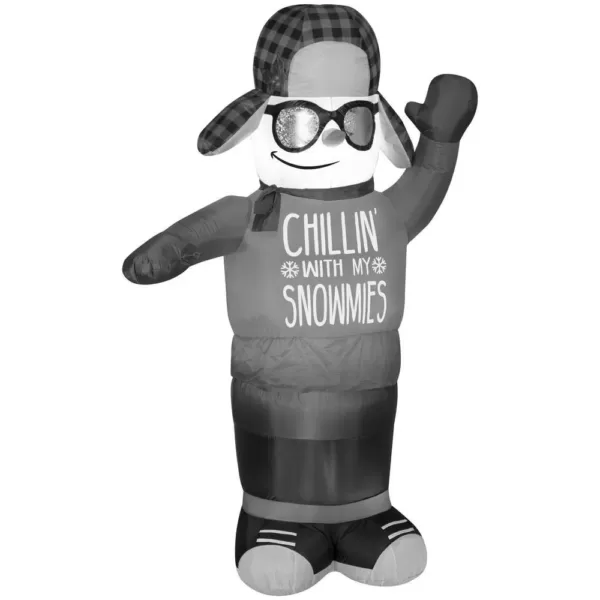 Gemmy 6 ft. H Inflatable Animated Airblown-Swaying Chillin Snowman