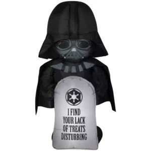 Gemmy 3.5 ft. Airblown-Stylized Darth Vader with Tombstone-SM-Star Wars