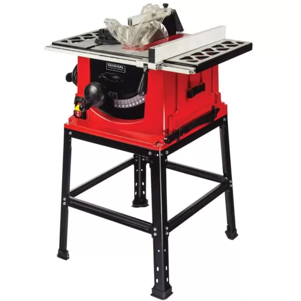 General International 13 Amp 10 in. Table Saw with Stand