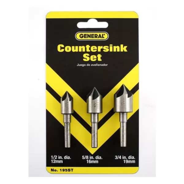 General Tools Countersink Set (3-Piece)