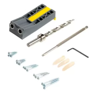 General Tools Pocket Hole Jig Kit with Screws and Dowels (89-Piece)