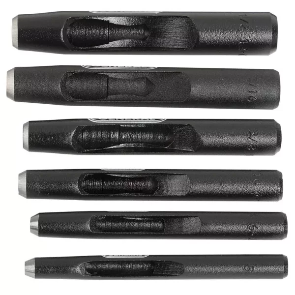General Tools Hollow Steel Punch Set (6-Piece)
