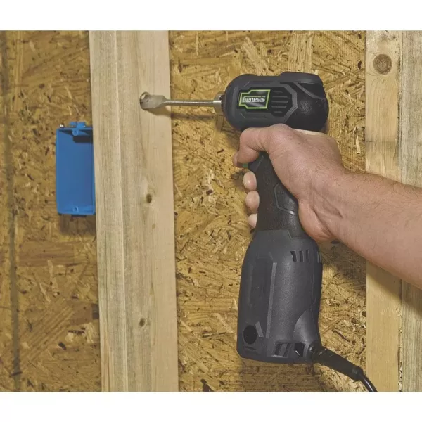 Genesis 3.5 Amp 3/8 in. Variable Speed Close-Quarter Right Angle Drill with Non-Slip Grip