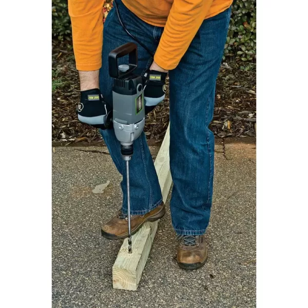 Genesis 120-Volt 1/2 in. Variable Speed Spade Handle Electric Drill with Lock-On Button and Auxiliary/Spade Handles