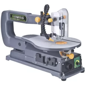 Genesis 1.2-Amp 16 in. Variable Speed Scroll Saw with Quick-Change System, Dust Blower, and Die-Cast Tilt Table