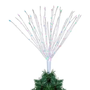 Gerson 22 in. x 15 in. H Electric Wire Starburst Color Changing Tree Topper
