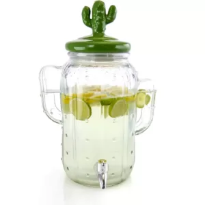 Gibson Home Cactus Cooler 1.3 Gal. Glass Drink Dispenser