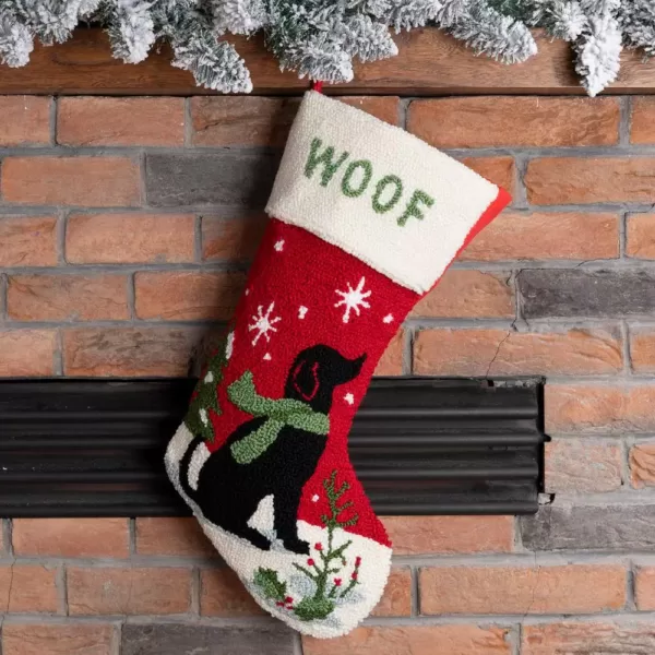 Glitzhome 20 in. L Hooked Stocking, Dog