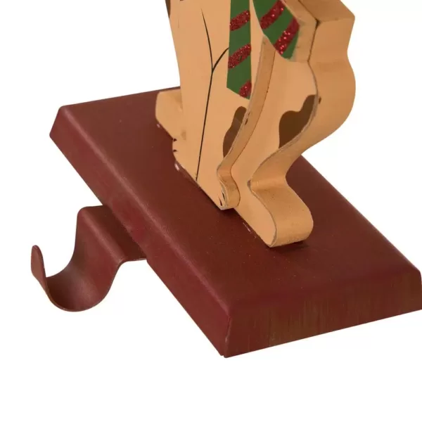 Glitzhome 5.00 in. L x 3.82 in. W x 7.76 in. H Wooden/Metal Cat and Dog Stocking Holder Set of 2
