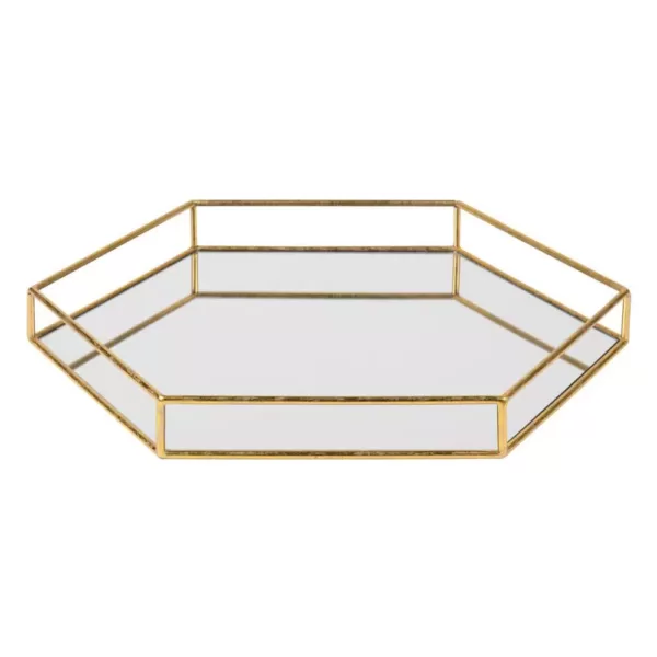 Kate and Laurel Felicia Gold Decorative Tray