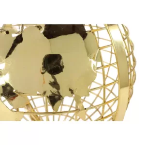 LITTON LANE 25 in. Gold Metal Spinning Decorative Globe