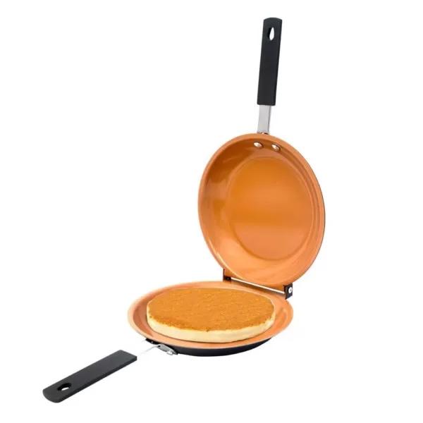 Gotham Steel 7 In. Non-Stick Ti-Ceramic Pancake Bonanza, The Easy Double Flip Pan